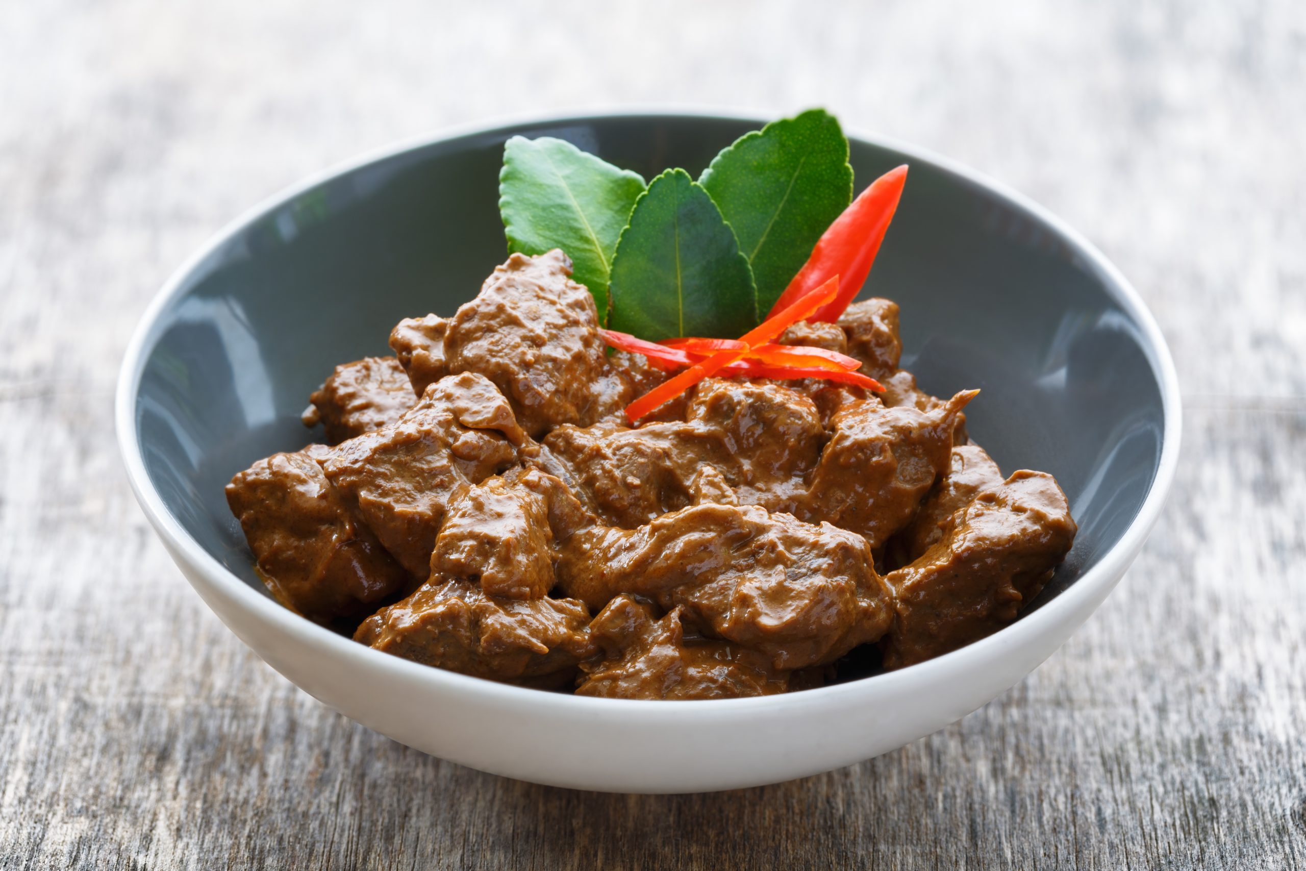 Rendang beef, Indonesian food