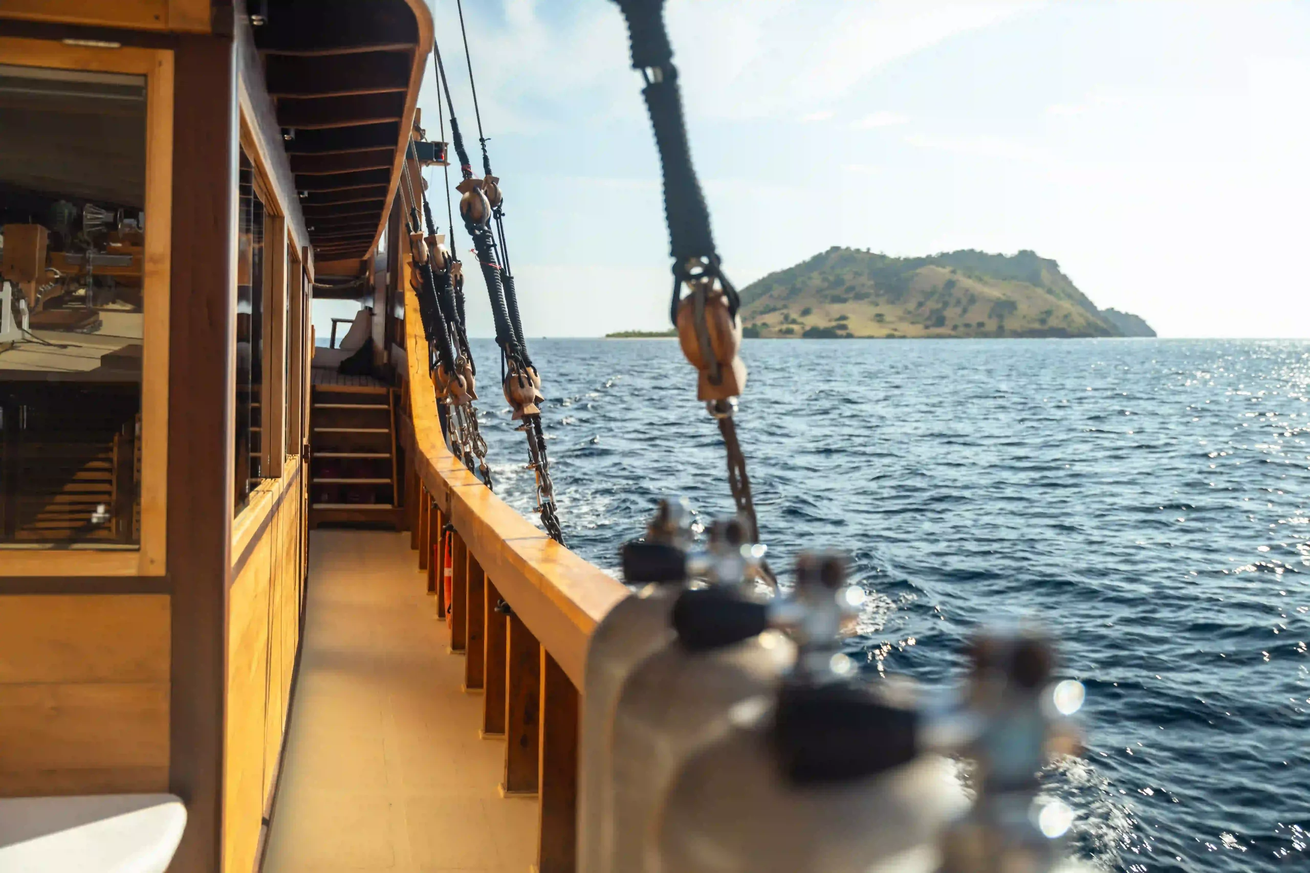 Thalassa 42 exterior with one of Indonesia island view